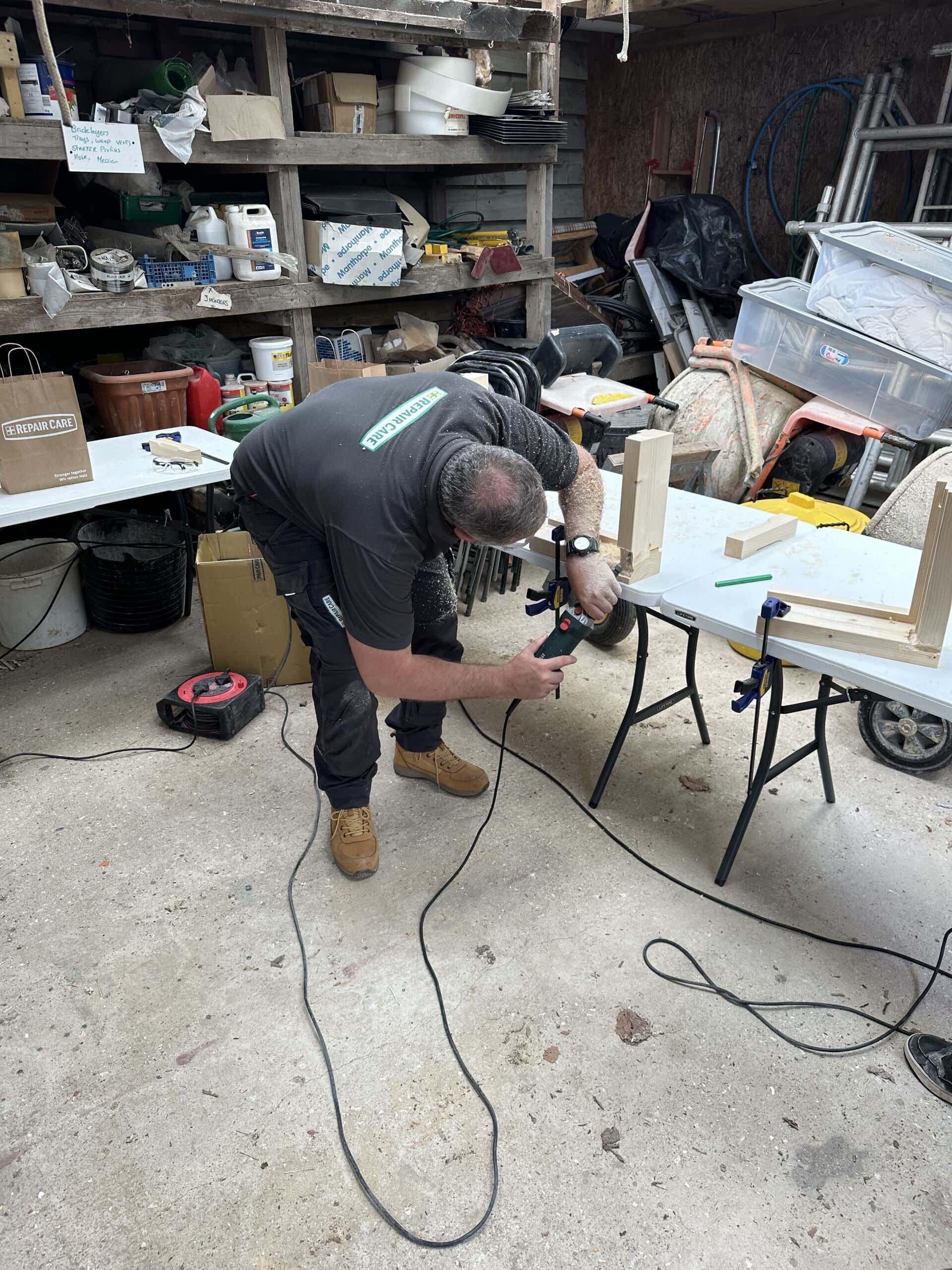 Our Repair Care Trained professionals have great knowledge in the Repair Care working methods, The 7 Steps to durable repairs, wood knowledge and characteristics of timber.